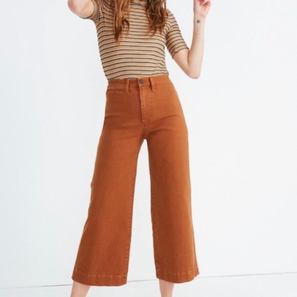 Madewell Emmett Wide Leg Crop Pants